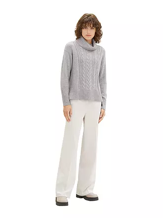 TOM TAILOR | Jersey de cuello alto | grau